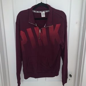 PINK Maroon 1/4 Zip